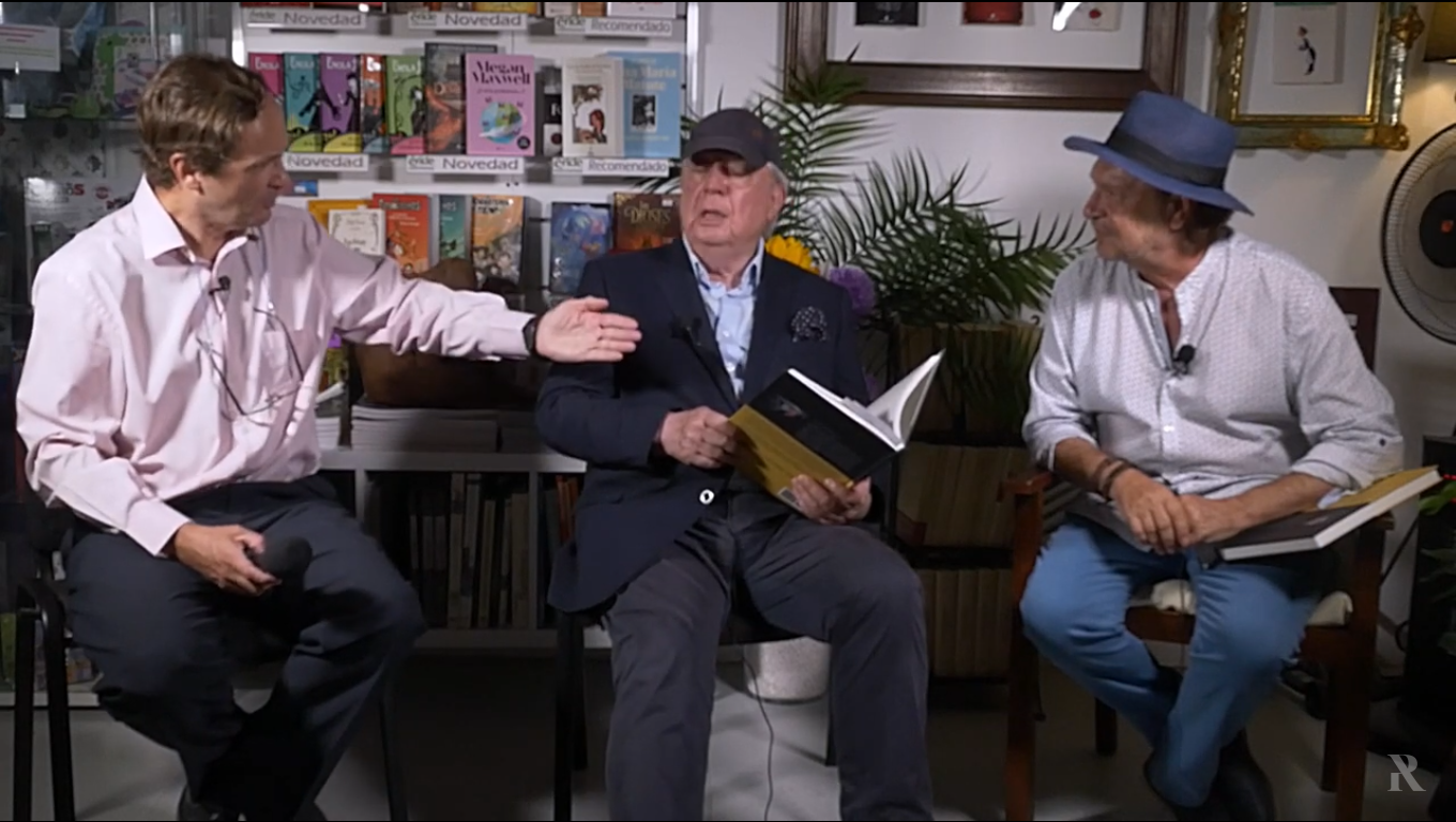 Antonio PB, Rafael Gordon y Eduardo Armenteros hablando de música y cine